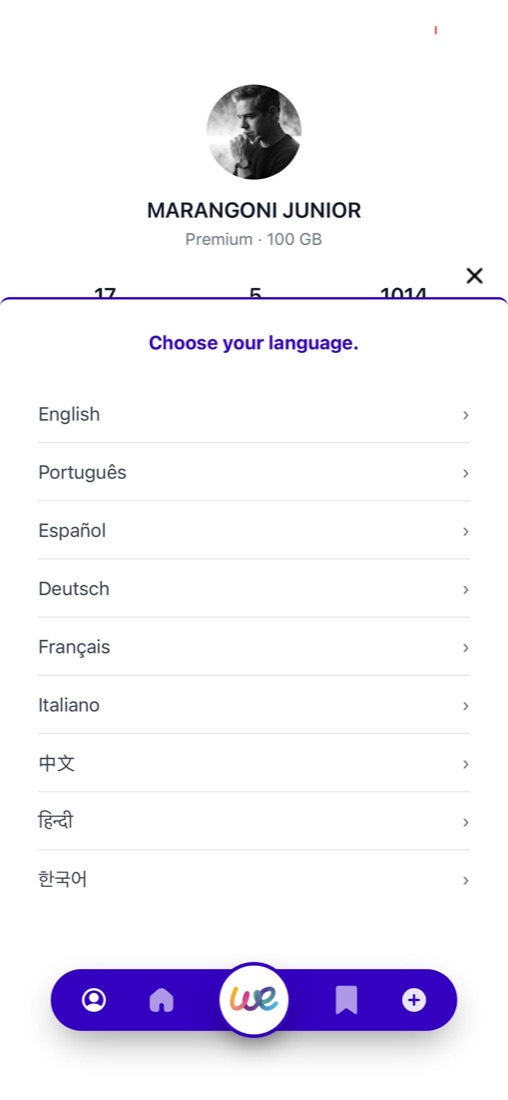 We available in nine languages